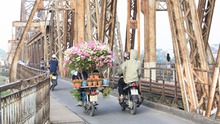 Bình minh trên cầu Long Biên